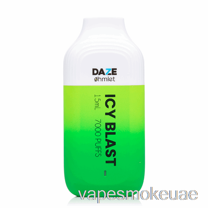 Vape Uae 7 Daze Ohmlet 7000 0٪ صفر نيكوتين يمكن التخلص منه انفجار ثلجي